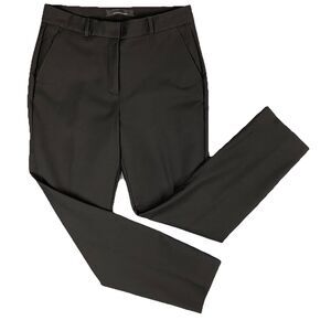 WHITE HOUSE BLACK MARKET Black White Elle Slim Leg Knit Dress Pants - Size 6